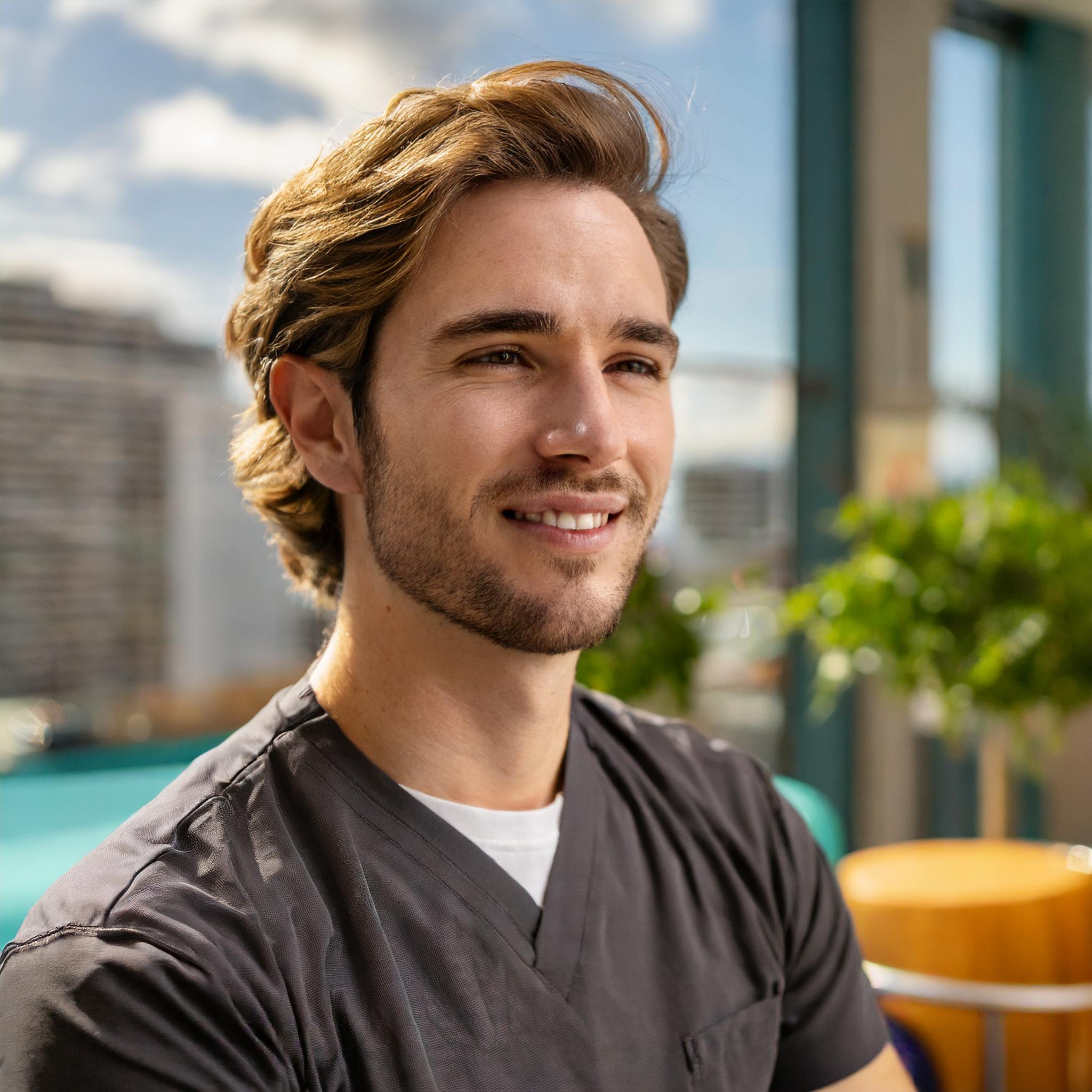 Glücklicher Mensch, positive Ausstrahlung